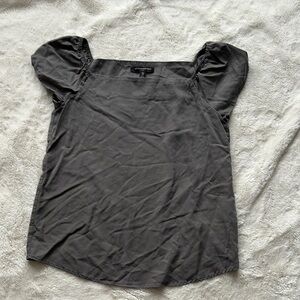 Banana Republic Puff Sleeve Square Neck Top Size XS | 100% Lyocell | Soft